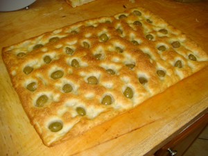 Focaccia con Olive