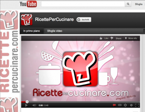 RicettePerCucinareYouTube Il canale youtube di RicettePerCucinare